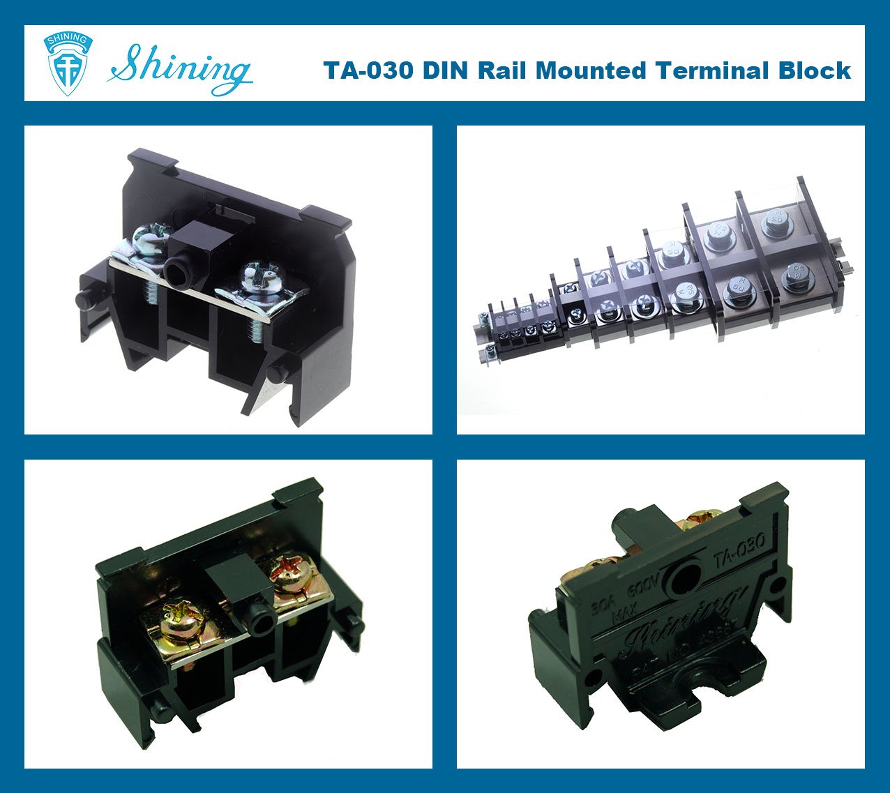TA-030-35-mm-DIN-Rail-Electric-Wire-Connector-10A-Terminal-Block-1-Photo