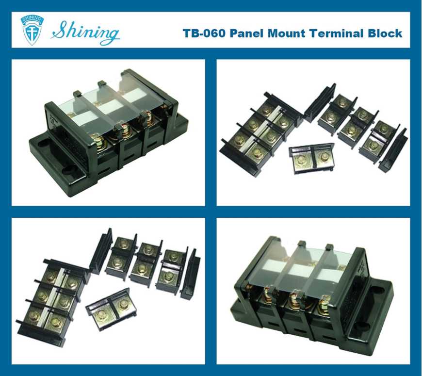 TB-060 Panel Mounted Assembly Type 600V 60A Terminal Connector