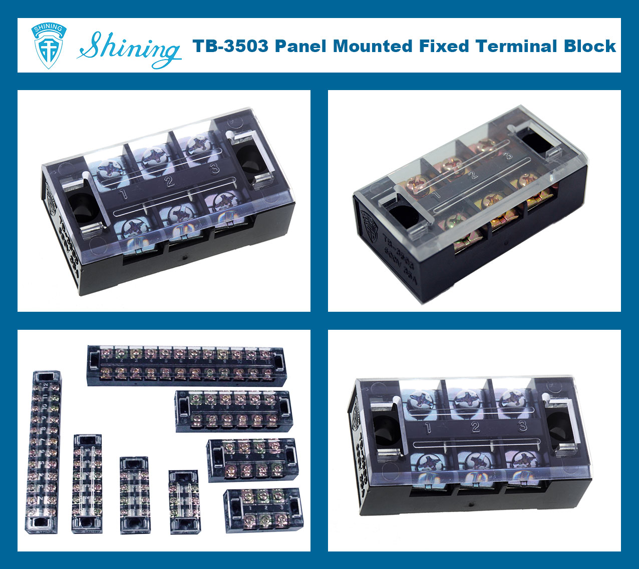 TB-3503-Panel-Mounted-600V-35-Amp-Fixed-3-Pole-Terminal-Block-Photo