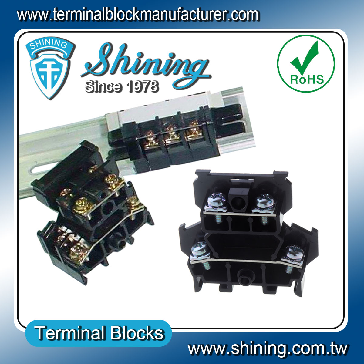 TD-025-Din-Rail-Mount-600V-25A-Plastic-Double-Level-Wire-Connector-v5