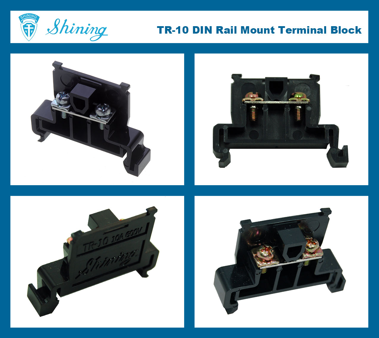 TR-10-10A-600V-35mm-DIN-Rail-Quick-Release-Clip-Terminal-Block-Photo