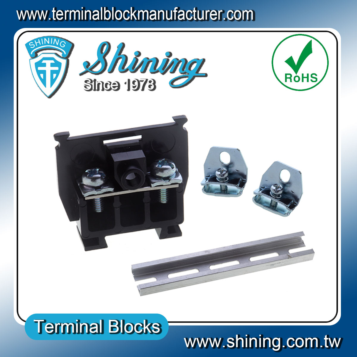 TS-015-15A-25mm-DIN-Rail-Cassette-Type-Terminal-Block-Connector