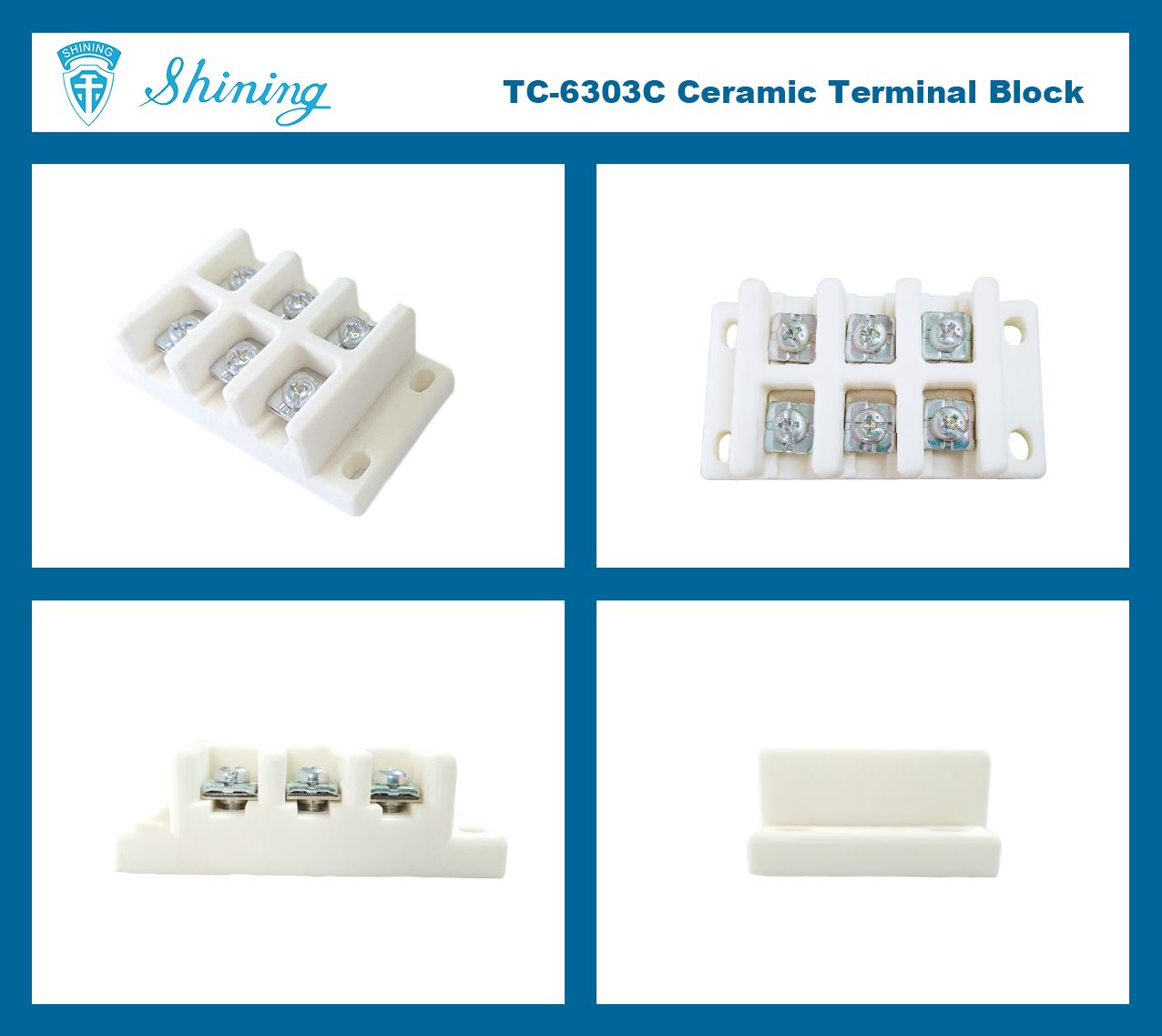 @$600V_30A_Terminal_Block$@TC-6303C_&lt;Керамический клеммный блок TC-6303C-Multi-Photo&gt;