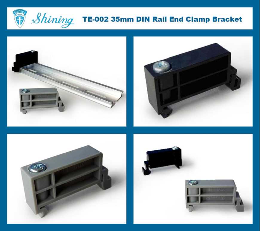 (TE-002) Plastic End Stopper Para sa 35mm Din Mounting Rail