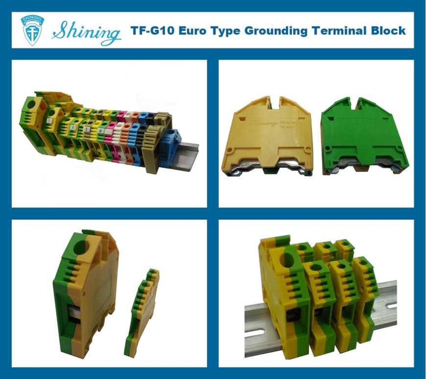 TF-G10 Евро тип 10мм заземителна шина