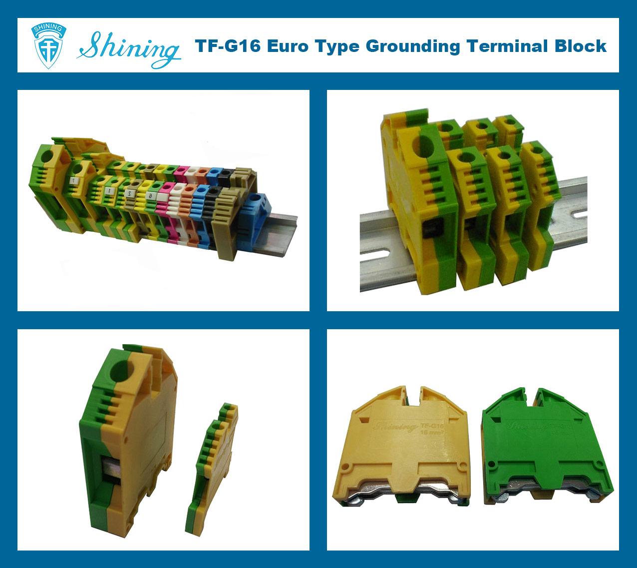 TF-G16 Euro Type 16mm Ground Earthing Terminal Strip