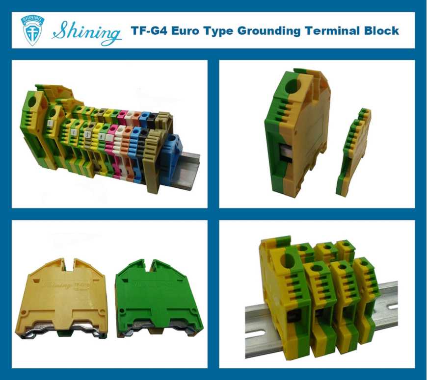 TF-G4 Euro Type 4mm Ground Earthing Terminal Strip