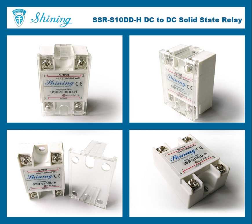 SSR-S10DD-H DC to DC 10A 120VDC Single Phase Solid State Relay