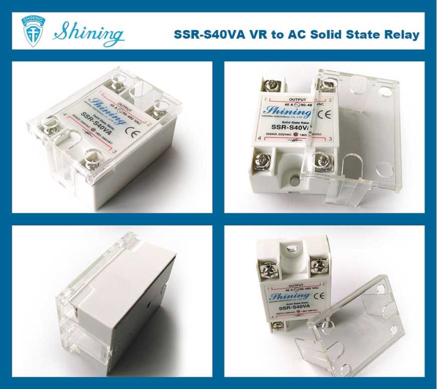 SSR-S40VA VR to AC 40A 280VAC Single Phase Solid State Relay