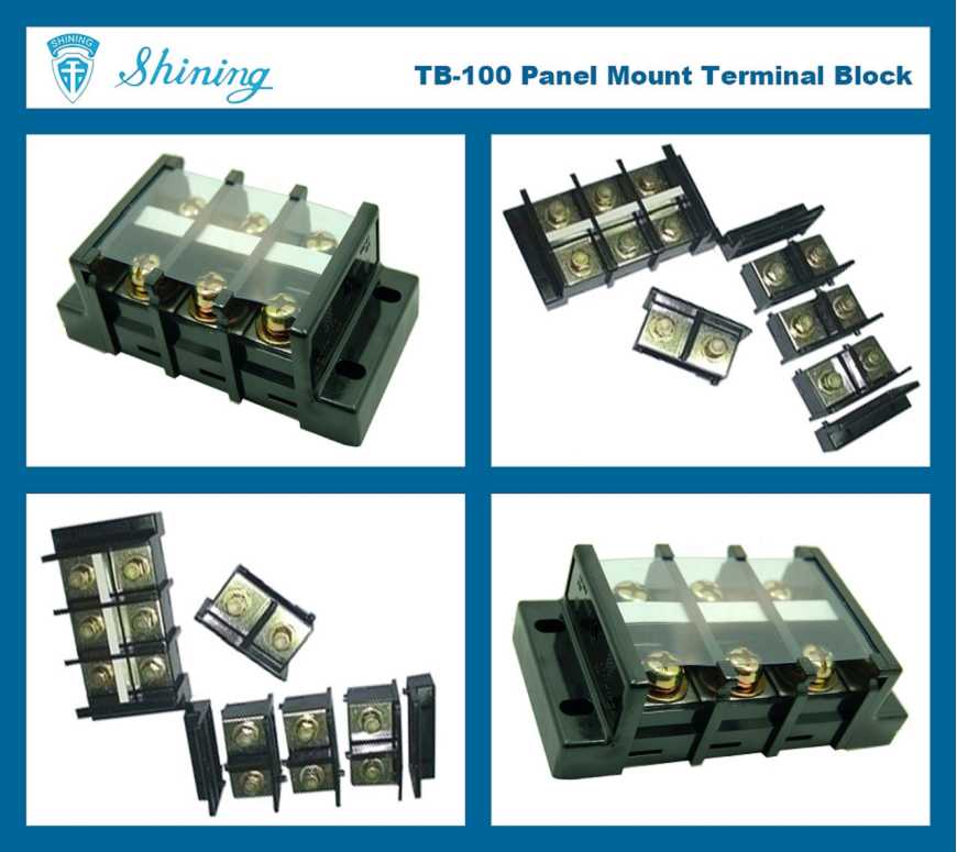 TB-100 Panelmonteret samlingstype 600V 100A terminalforbinder