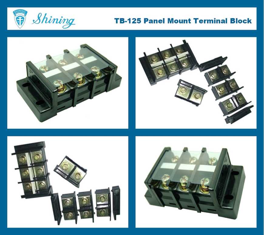 TB-125 Panel Mounted Assembly Type 600V 125A Terminal Connector