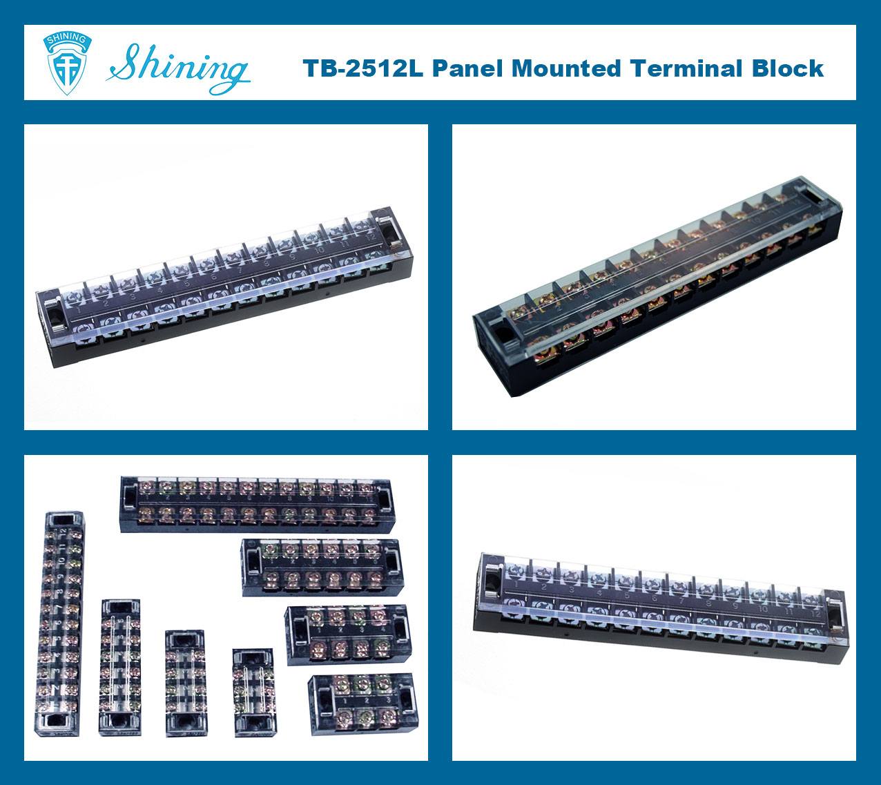 TB-2512L パネルマウント固定バリア 25A 12極端子ブロック