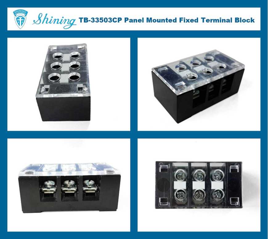 TB-33503CP Festes Typ 300V 35A 3-Position Barrier Terminal Block