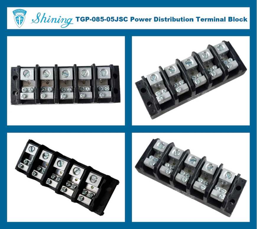 TGP-085-05JSC 600V 85A 5 Pin Power Distribution Terminal Block